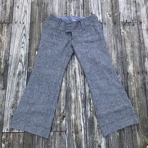 Vintage Grey Free People Tweed Flares